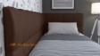 Тапицирано легло 90/200 Борко с включен матрак Бонел 90/200 кафяв - изглед 3