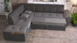 Ъглов диван Астра с посока графит със сиво - изглед 3