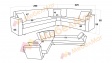 Ъглов диван Корнер универсален ъгъл сив с бежово - изглед 5