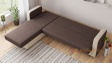 Ъглов диван Макси универсален ъгъл кафяв с бежова кожа - изглед 4