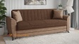 Комплект дивани за дневна Ялта кафяв с бежово - изглед 3