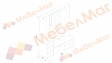 Портманто Айс дъб сонома с бяло - изглед 5