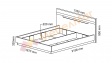 Спалня 160/200 Аляска с включен матрак Бонел 160/200 бяло гланц с графит - изглед 2