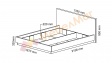 Тапицирана спалня 160/200 Аляска с включен матрак Бонел 160/200 бяло гланц - изглед 2