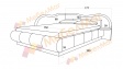 Тапицирана спалня 140/200 Марта с включен матрак Бонел 140/200 сив - изглед 4