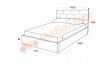Тапицирана спалня 160/200 Сияна с включен матрак Бонел 160/200 горчица - изглед 4