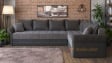 Ъглов диван Бени с посока графит със сиво - изглед 1