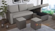 Ъглов диван Джулия универсален ъгъл сиво с графит - изглед 2