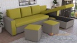 Ъглов диван Джулия XL универсален ъгъл пистачо с графит - изглед 2