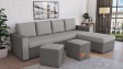 Ъглов диван Джулия XL универсален ъгъл сиво с графит - изглед 1