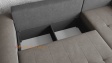 Ъглов диван Клаудио универсален ъгъл сив с графит - изглед 4