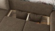 Ъглов диван Малина универсален ъгъл кафяв с бежово - изглед 5