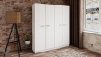 Гардероб Арго четирикрилни бял фладер - изглед 1 - МебелМаг Гардероб Арго четирикрилни бял фладер - изглед 1