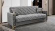 Диван Алмере триместни сив - изглед 1