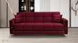 Диван Астон триместни бордо - изглед 2