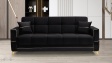 Диван Астон триместни черен - изглед 2