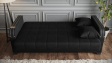 Диван Фъргис триместни черен - изглед 3