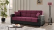 Диван Малатия триместни бордо - изглед 1
