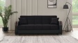 Диван Малатия триместни черен - изглед 2 - МебелМаг Диван Малатия триместни черен - изглед 2