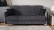 Диван Сафо триместни сив - изглед 2 - МебелМаг Диван Сафо триместни сив - изглед 2