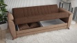Диван Ялта триместни кафяв с бежово - изглед 4
