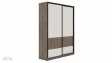 Гардероб Комо с плъзгащи врати орех селект тъмен с кашмир - изглед 1 - МебелМаг Гардероб Комо с плъзгащи врати орех селект тъмен с кашмир - изглед 1