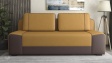 Канапе Тренд триместни горчица с кафяво - изглед 2 - МебелМаг Канапе Тренд триместни горчица с кафяво - изглед 2