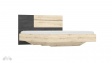 Спалня 160/200 Бафра с включен матрак Бонел 160/200 дъб артисан с тъмен норвежки бор - изглед 1