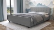 Тапицирана спалня 160/200 Анаса с включен матрак Sleep Nuvia 160/200 сив - изглед 1