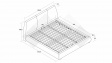 Тапицирана спалня 180/200 Ариоса с включен матрак Sleep Nuvia 180/200 бежов - изглед 4