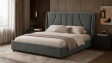 Тапицирана спалня 160/200 Дориан с включен матрак Sleep Nuvia 160/200 сив - изглед 1