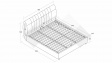 Тапицирана спалня 180/200 Милоа с включен матрак Sleep Nuvia 180/200 кафяв - изглед 3