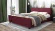 Тапицирана спалня 160/200 Нела с включен матрак Sleep Nuvia 160/200 червен - изглед 1