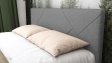 Тапицирана спалня 160/200 Нела с включен матрак Sleep Nuvia 160/200 сив - изглед 2