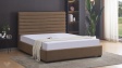 Тапицирана спалня 160/200 Зерина с включен матрак Sleep Nuvia 160/200 кафяв - изглед 1