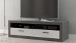 ТВ шкаф Требия сиво с бял гланц - изглед 1 - МебелМаг ТВ шкаф Требия сиво с бял гланц - изглед 1