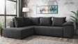 Ъглов диван Билбао с посока графит - изглед 1