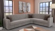 Ъглов диван Корнер универсален ъгъл бежов с кафяво - изглед 1