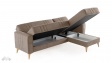 Ъглов диван Омега универсален ъгъл кафяв - изглед 7