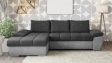 Ъглов диван Савона с посока графит със сиво - изглед 2