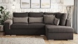Ъглов диван Валета S с посока кафяв със светло кафяво - изглед 2