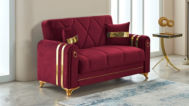 Диван Клара двуместни бордо