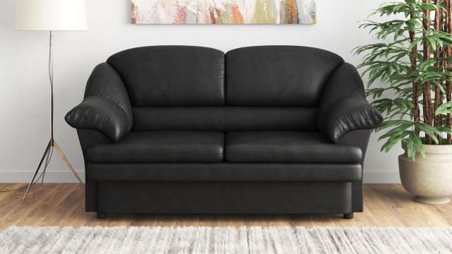 Диван Роси двуместни черен - МебелМаг Диван Роси двуместни черен