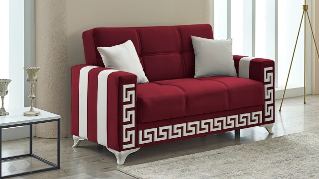 Диван Сабина двуместни бордо