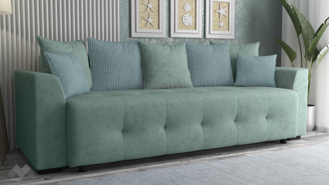 Диван Реджин триместни светло зелен - МебелМаг Диван Реджин триместни светло зелен