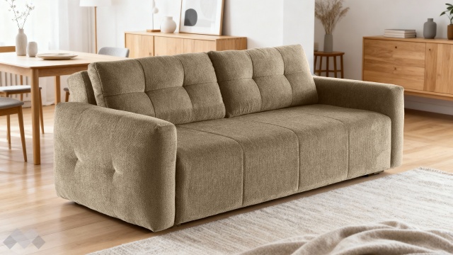 Диван Бахама триместни кафяв