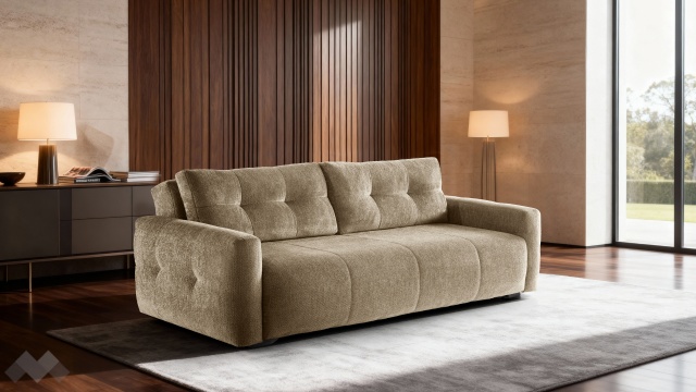 Диван Ролин Покет триместни кафяв - МебелМаг Диван Ролин Покет триместни кафяв