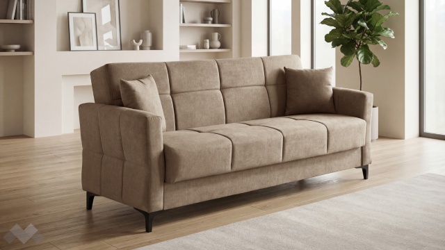 Диван Танго триместни кафяв - МебелМаг Диван Танго триместни кафяв