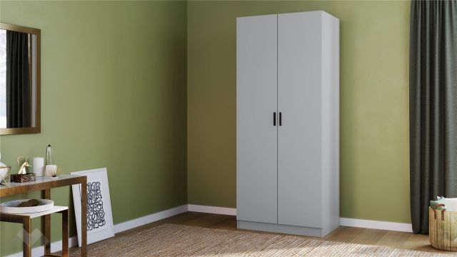 Гардероб Скай двукрилни нардо сив