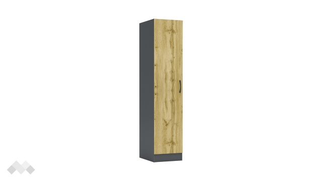 Гардероб Галати еднокрилни дъб вотан светъл с антрацит